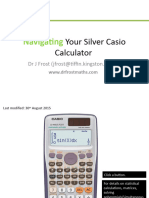 Casio Calculator Silver
