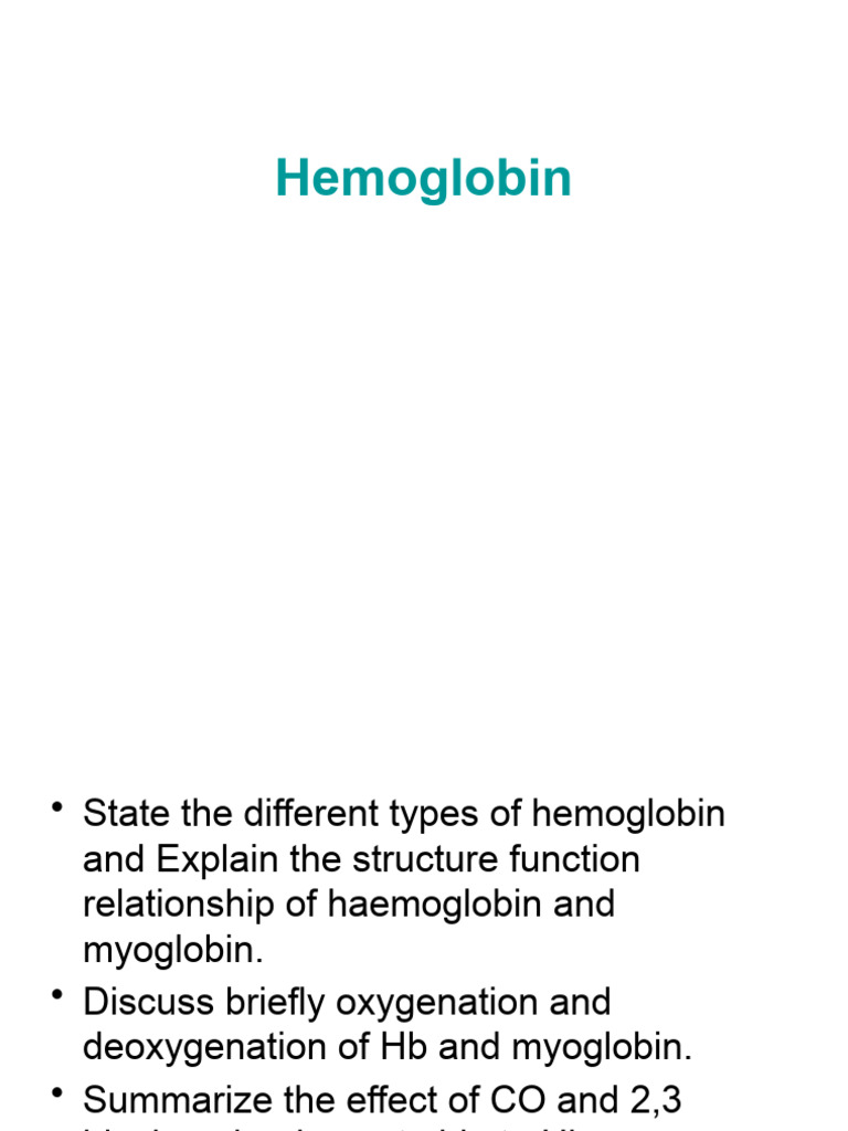 Hemoglobin ل | PDF | Hemoglobin | Cell Biology