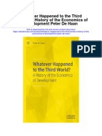Download Whatever Happened To The Third World A History Of The Economics Of Development Peter De Haan all chapter