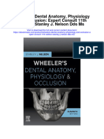 Wheelers Dental Anatomy Physiology and Occlusion Expert Consult 11Th Edition Stanley J Nelson Dds Ms All Chapter