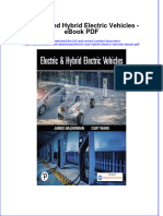 Book PDF Electric and Hybrid Electric Vehicles PDF Full Chapter