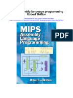 Mips Assembly Language Programming Robert Britton Full Chapter