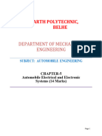 Chapter No. 4- Automobile Electronics and Electrical Systems