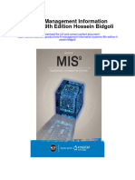 Download Mis 9 Management Information Systems 9Th Edition Hossein Bidgoli full chapter
