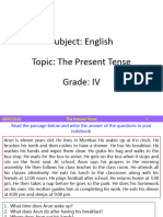 CBSE IV Eng The Present Tense