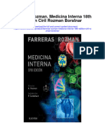 Download Farreras Rozman Medicina Interna 18Th Edition Ciril Rozman Borstnar full chapter