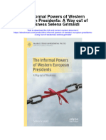 The Informal Powers of Western European Presidents A Way Out of Weakness Selena Grimaldi Full Chapter