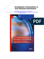 Download The Institutionalisation Of Evaluation In The Americas Reinhard Stockmann full chapter