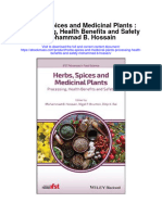 Herbs Spices and Medicinal Plants Processing Health Benefits and Safety Mohammad B Hossain Full Chapter