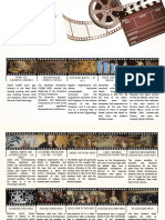 Beige Vintage History of Cinema Timeline Graph