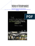 The Institutions of Extraterrestrial Liberty Charles S Cockell Editor Full Chapter