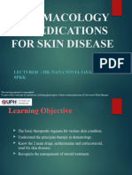 PHARMACOLOGY OF MEDICATIONS FOR SKIN DISEASE 2021 Lecture - dr Nana