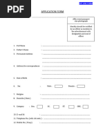 Application Form