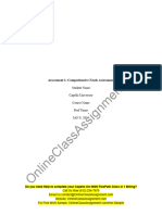 NURS FPX 6610 Assessment 1 Comprehensive Needs Assessment 