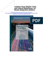 Download When Translation Goes Digital Case Studies And Critical Reflections 1St Edition Renee Desjardins Editor all chapter