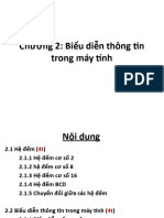 Chương 2: Biểu diễn thông tin trong máy tính