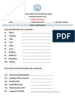 SHS Worksheets 6 Polyatomic Ions