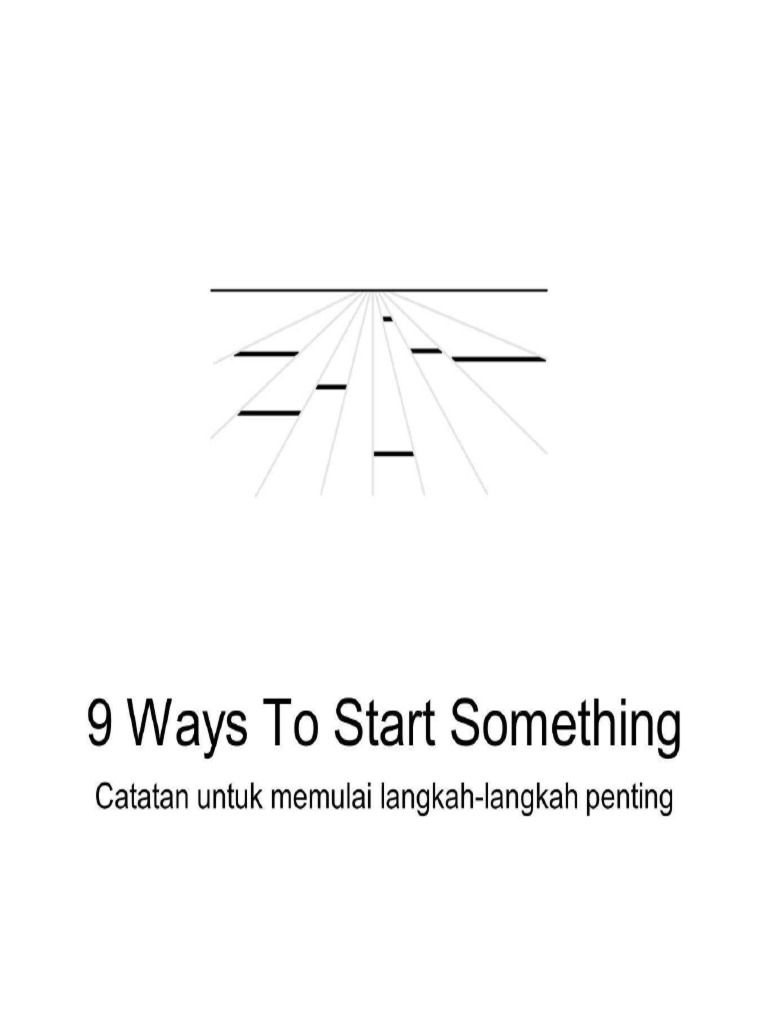 9 Ways To Start Something | PDF