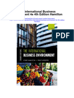 The International Business Environment 4E 4Th Edition Hamilton Full Chapter