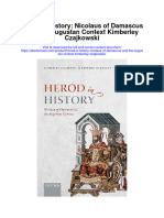 Herod in History Nicolaus of Damascus and The Augustan Context Kimberley Czajkowski Full Chapter