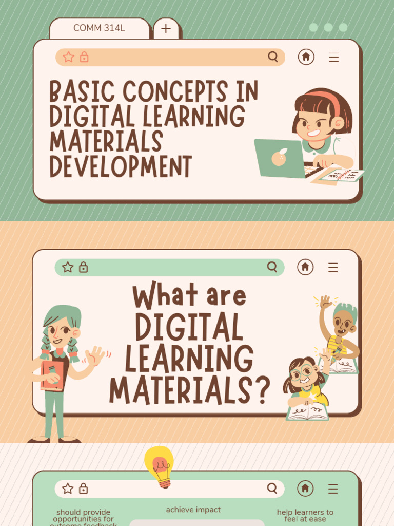 Basic Concepts in Digital Learning Materials Development | PDF ...