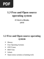 1.3 Free and Open Source Operating System