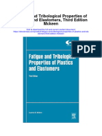 Fatigue and Tribological Properties of Plastics and Elastomers Third Edition Mckeen Full Chapter