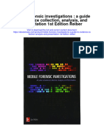 Mobile Forensic Investigations A Guide To Evidence Collection Analysis and Presentation 1St Edition Reiber Full Chapter