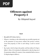 19 Offences Against Property-I