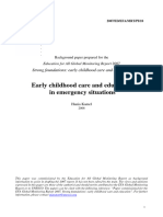 Early Childhood Care and Education in Emergency Situations