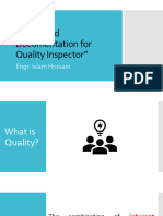 Advanced Documentation For Quality Inspector