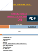 Intoxication Oxycarbonee