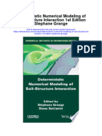 Download Deterministic Numerical Modeling Of Soil Structure Interaction 1St Edition Stephane Grange full chapter