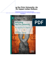 Download Reframing The Civic University An Agenda For Impact Julian Dobson all chapter
