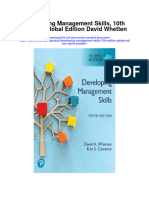 Developing Management Skills 10Th Edition Global Edition David Whetten Full Chapter