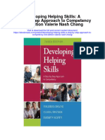 Download Developing Helping Skills A Step By Step Approach To Competency 3Rd Edition Valerie Nash Chang full chapter