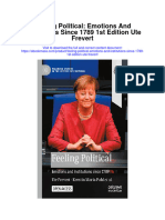 Download Feeling Political Emotions And Institutions Since 1789 1St Edition Ute Frevert full chapter