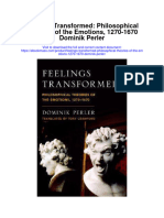 Download Feelings Transformed Philosophical Theories Of The Emotions 1270 1670 Dominik Perler full chapter