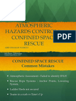 Atmospheric Control in Confined Space Rescue