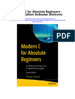 Download Modern C For Absolute Beginners Second Edition Solbodan Dmitrovic full chapter