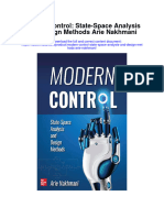 Download Modern Control State Space Analysis And Design Methods Arie Nakhmani full chapter