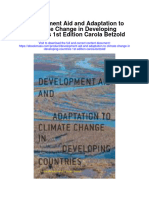 Secdocument - 172download Development Aid and Adaptation To Climate Change in Developing Countries 1St Edition Carola Betzold Full Chapter