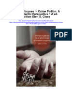 Download Female Corpses In Crime Fiction A Transatlantic Perspective 1St Ed Edition Glen S Close full chapter