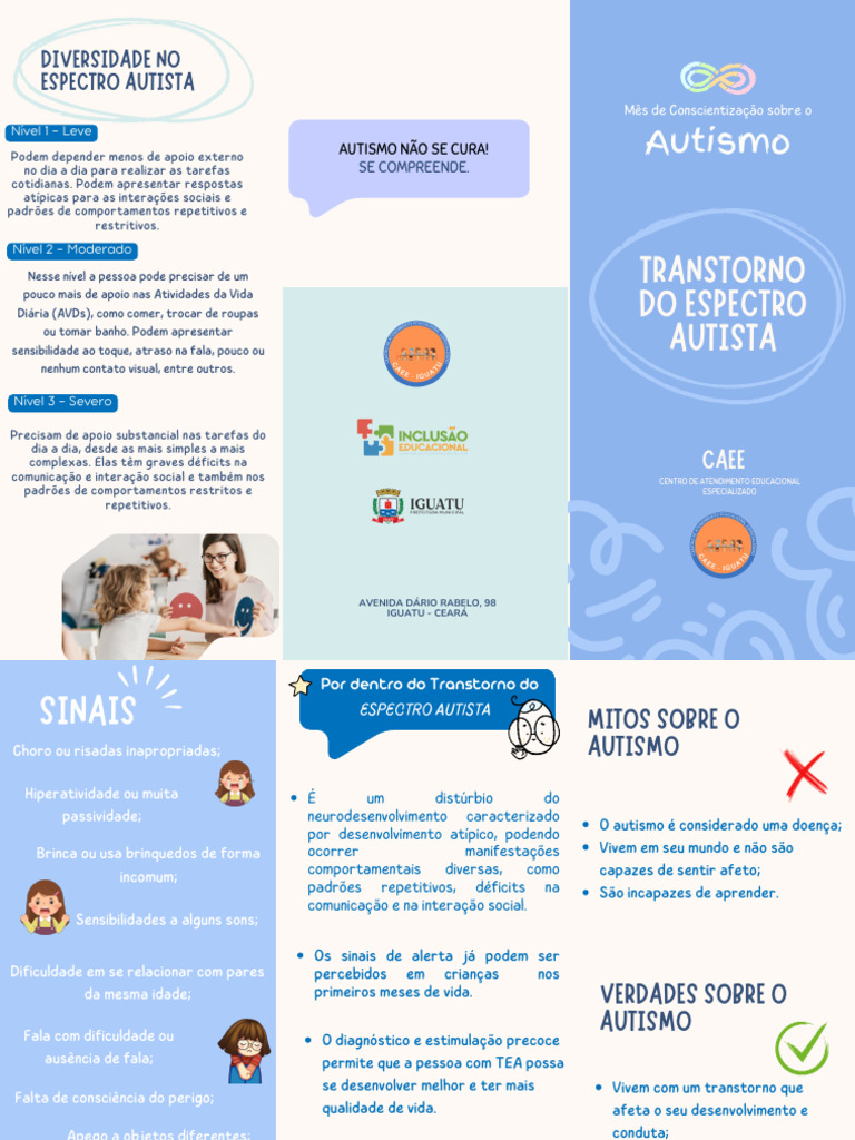 Nível 1 de Autismo: Características e Apoio | PDF | Espectro do autismo ...