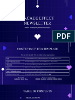 Arcade Effect Newsletter by Slidesgo
