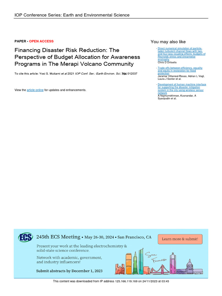Financing Disaster Risk Reduction | PDF | Disaster Risk Reduction ...