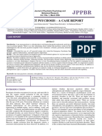 Late Onset Psychosis - A Case Report