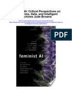 Feminist Ai Critical Perspectives On Algorithms Data and Intelligent Machines Jude Browne Full Chapter