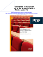 Download Higher Education And Disaster Capitalism In The Age Of Covid 19 Marina Vujnovic full chapter