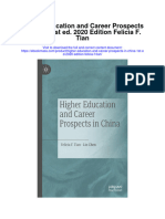 Download Higher Education And Career Prospects In China 1St Ed 2020 Edition Felicia F Tian full chapter